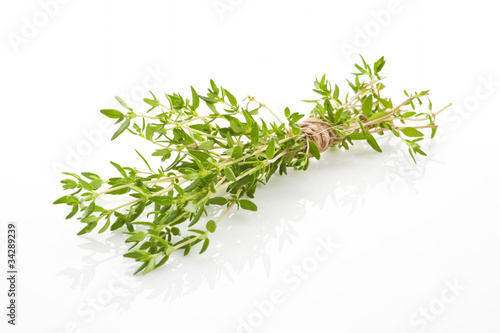 Thyme bunch isolated.