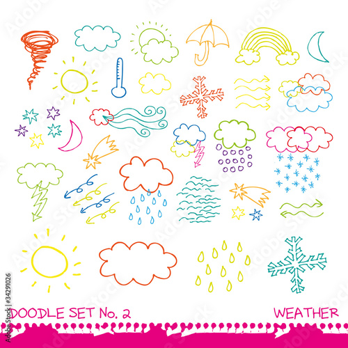 Doodle set 2 - weather