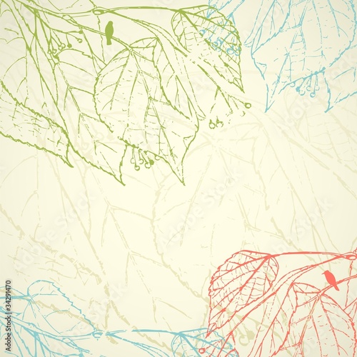 Vintage floral background
