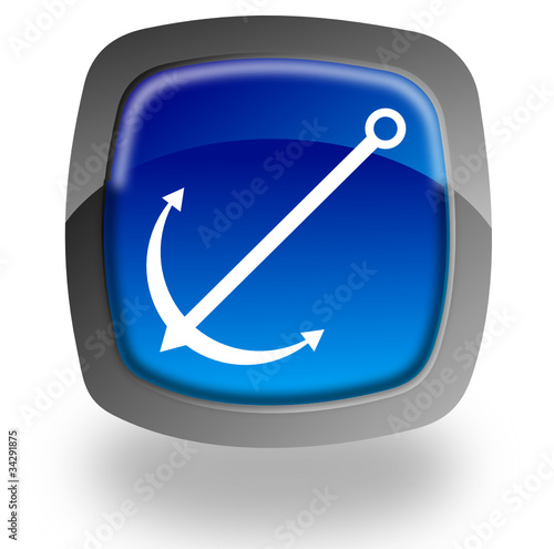 Anchor glossy icon