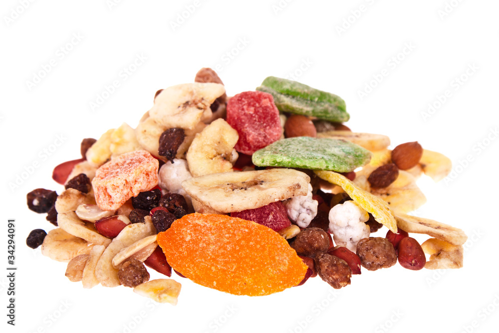 mixture of dried fruit