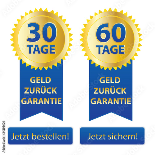 Geld zurück Garantie 30/60 Tage
