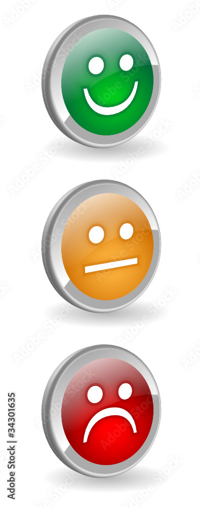 TRAFFIC LIGHTS Buttons (green orange red satisfaction survey) TRAFFIC LIGHTS Buttons (green orange red satisfaction survey)
