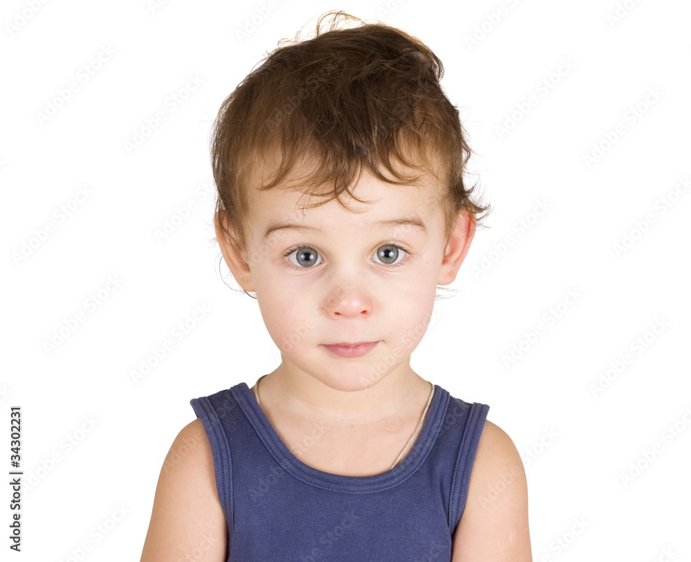 portrait of a little boy isolated on white portrait of a little boy isolated on white