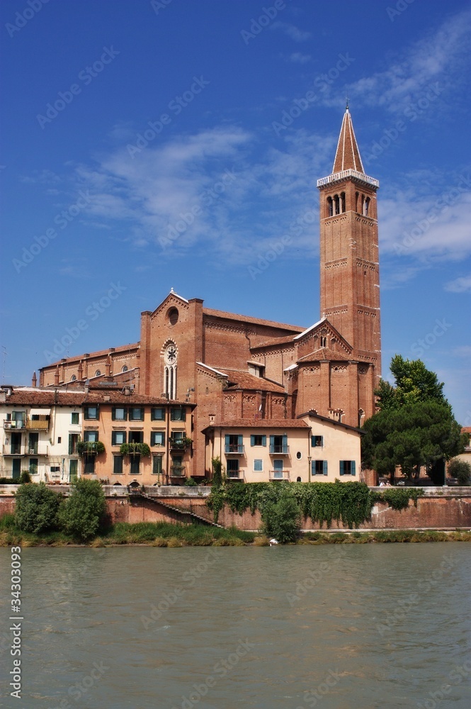 Santa Anastasia church in Verona Italy