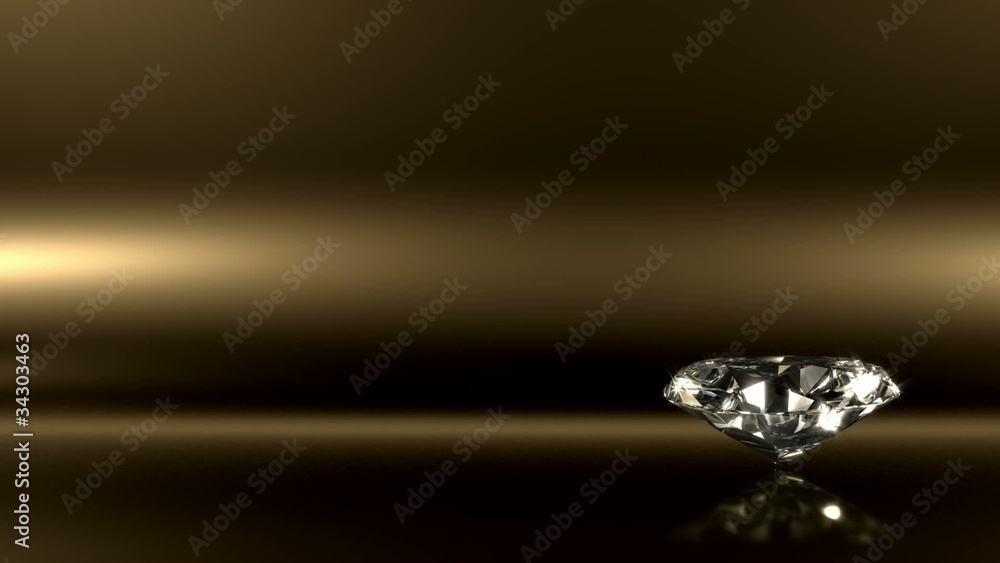 Glamourous Diamond With Magic Sparks. Seamlessly loopable. Glamourous Diamond With Magic Sparks. Seamlessly loopable.