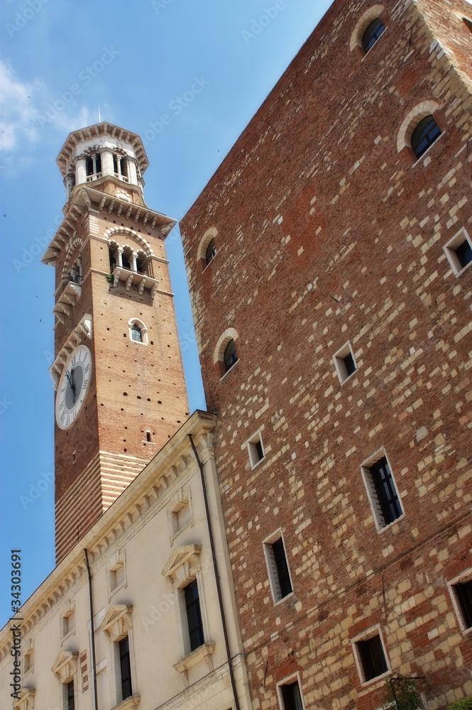 Church Clock tower, Verona Italy