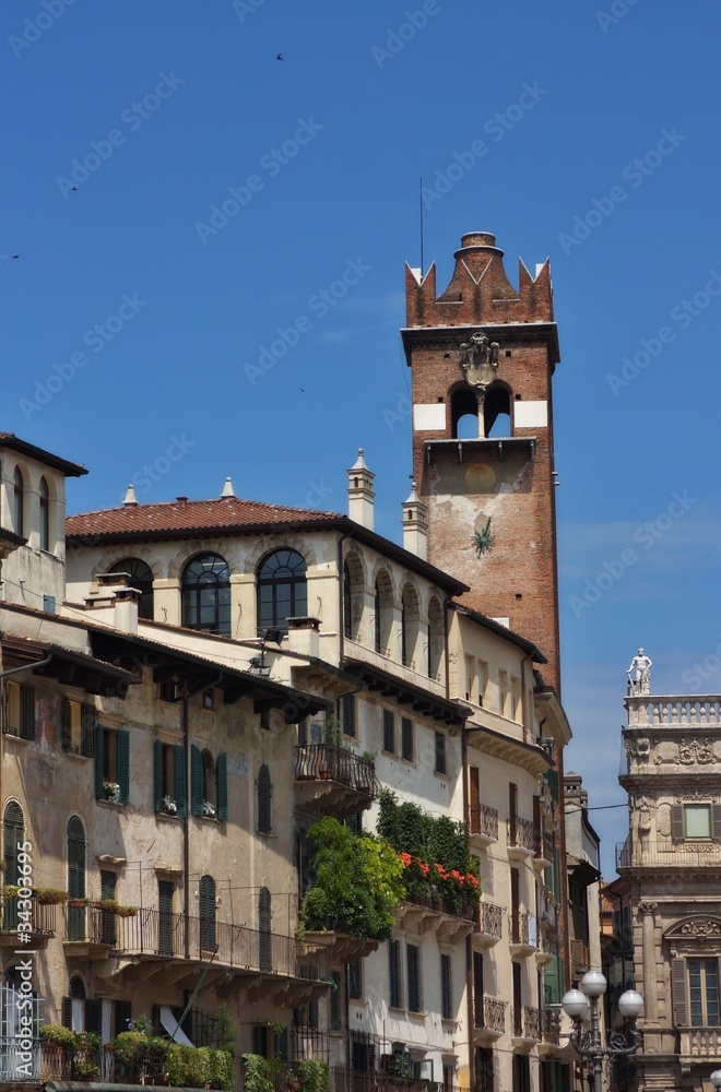 Naklejka premium Verona Italy city view