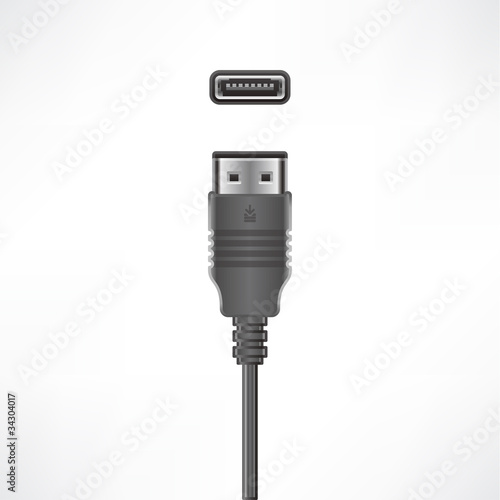 Computer cable & plug