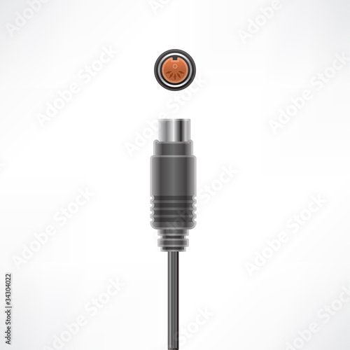 Computer cable & plug
