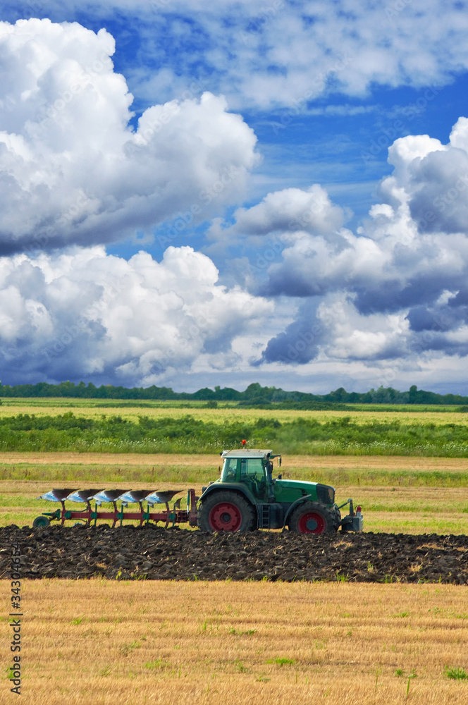 Fototapeta premium Agriculture tractor