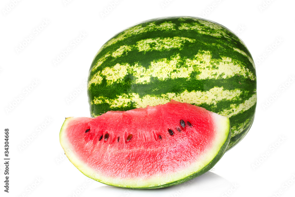 fresh watermelon isolated on white fresh watermelon isolated on white