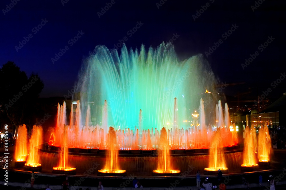 Obraz premium Fountain in Barcelona.Spain.