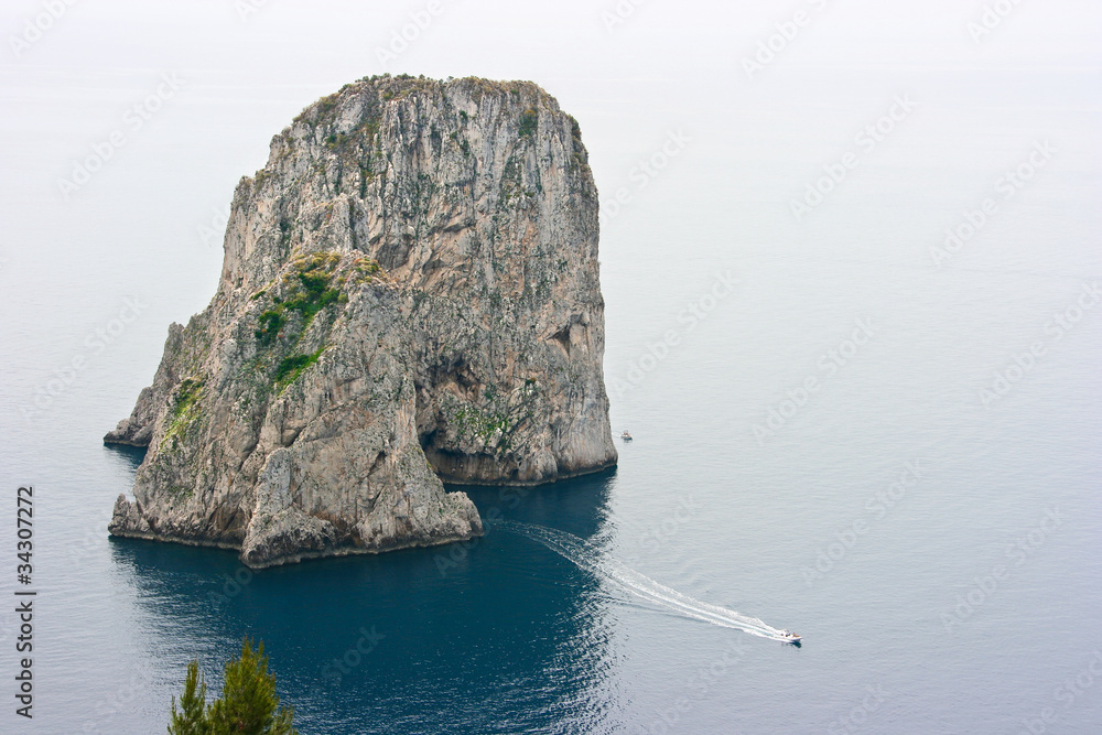 Naklejka premium Blue Grotto, the must-see attraction on Capri, Italy