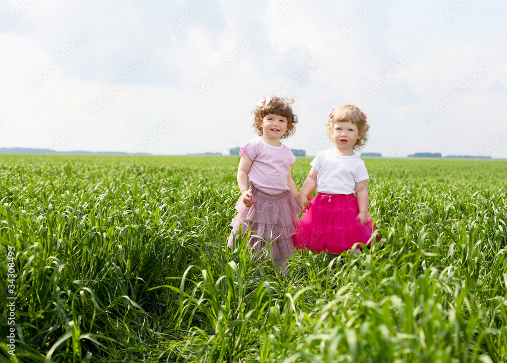 Portrait of a little girl outdoors Portrait of a little girl outdoors