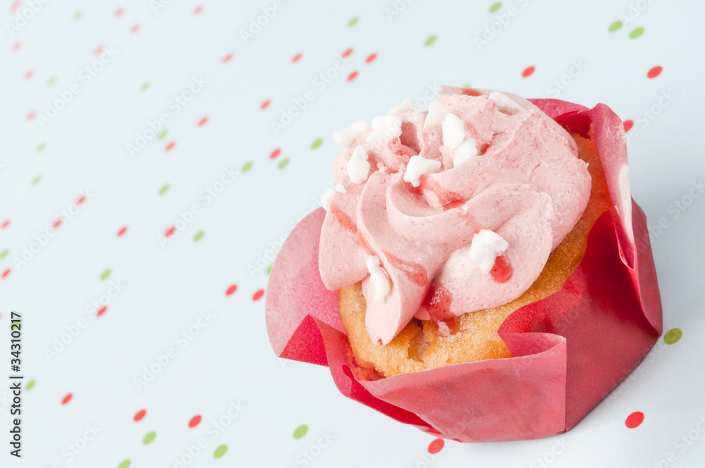 Celebration strawberry muffin