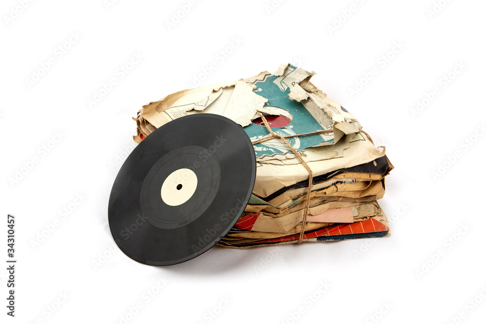 Fototapeta premium Vinyl plates