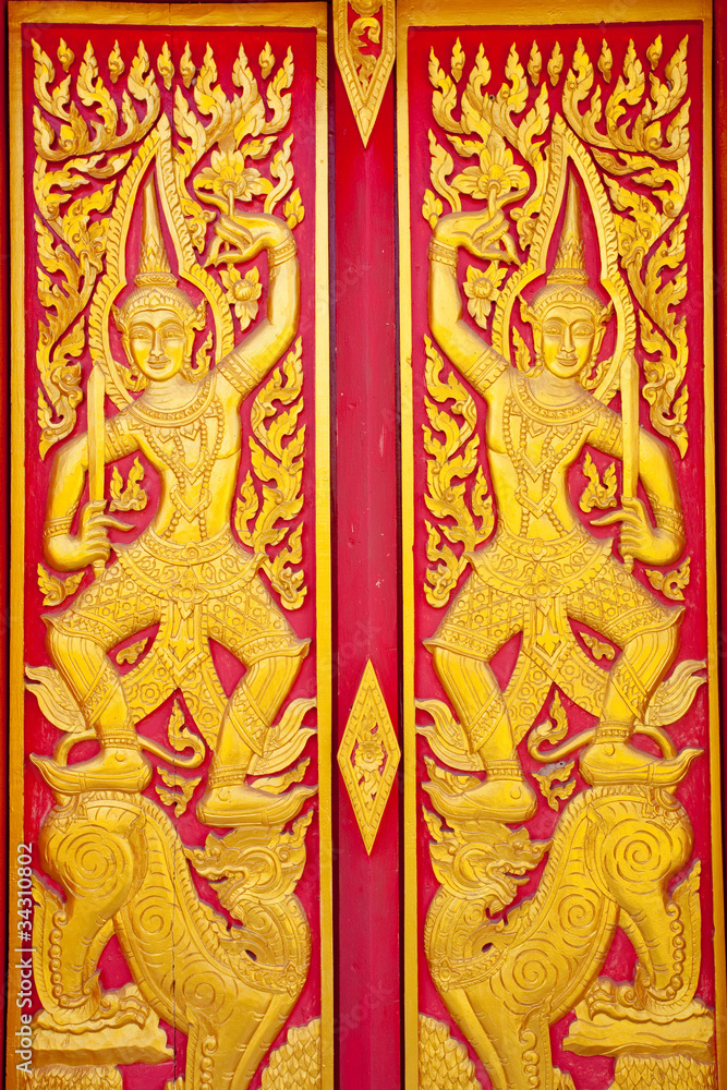 Door of Thai style