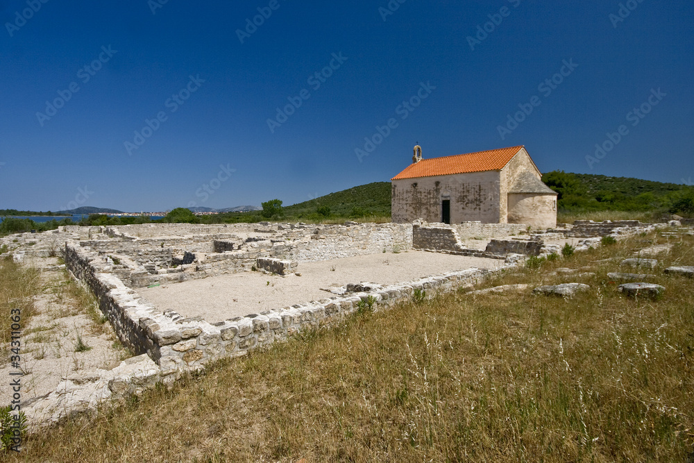 Roman finding site and St.Martin`s church