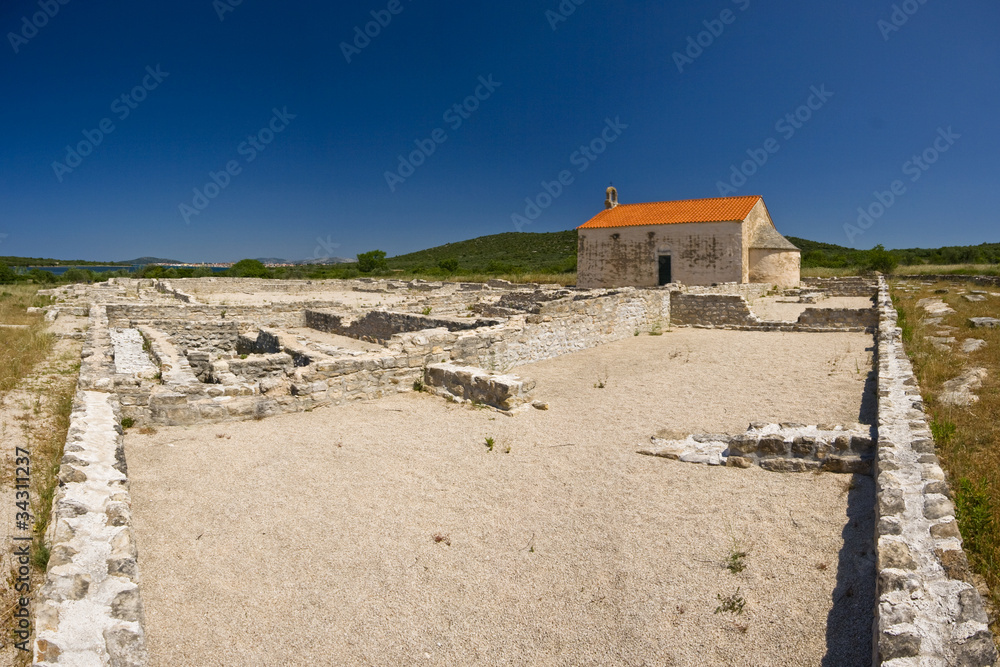 Ancient Roman ruins in Ivinj