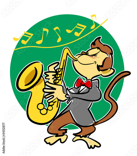 お猿のテナーサックス