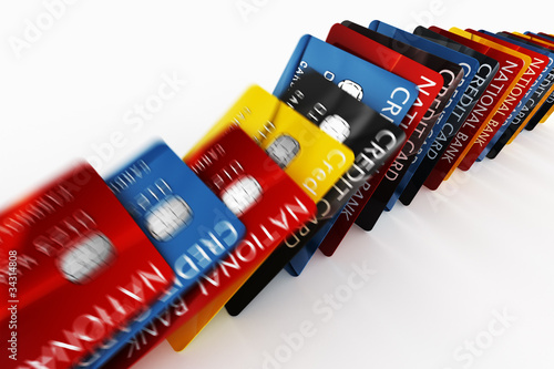 Credit cards falling