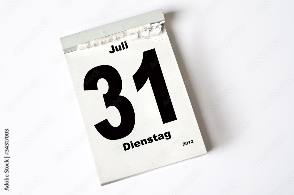 31. Juli 2012 31. Juli 2012