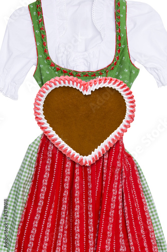 Dirndl und Lebkuchenherz