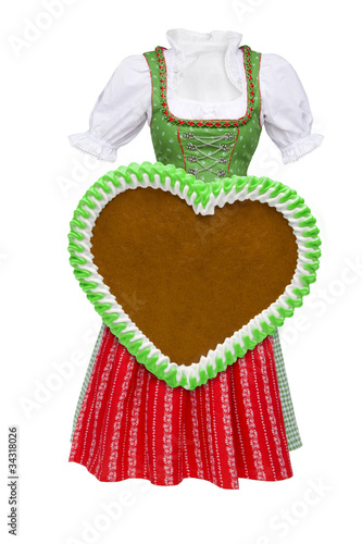 Dindl und Lebkuchenherz