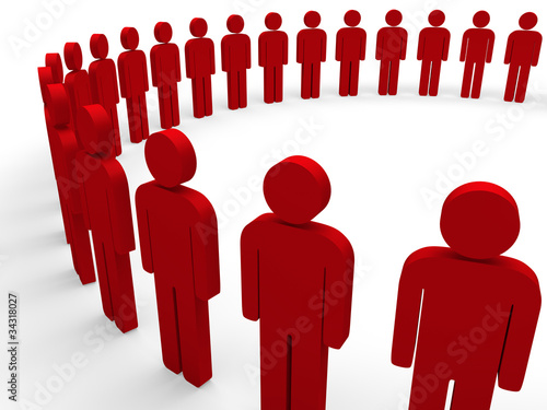 3d team circle red