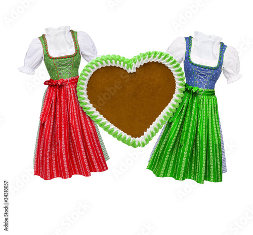 Dindl und Lebkuchenherz