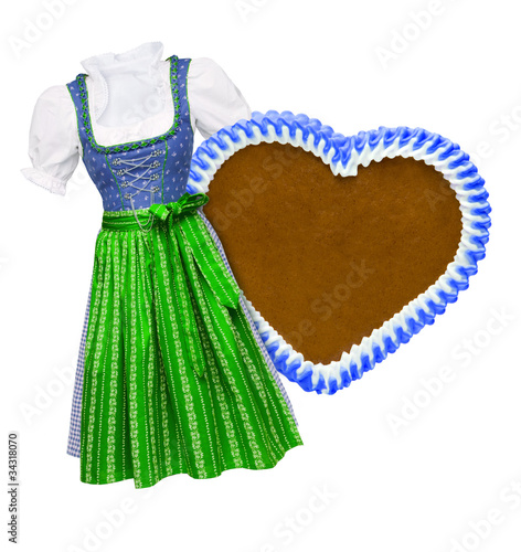 Dindl und Lebkuchenherz