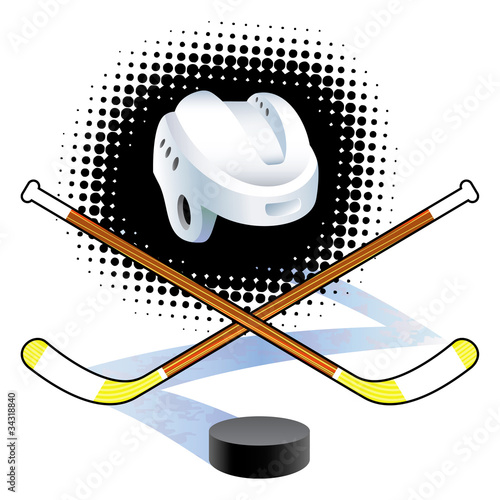 Ice hockey background. photo