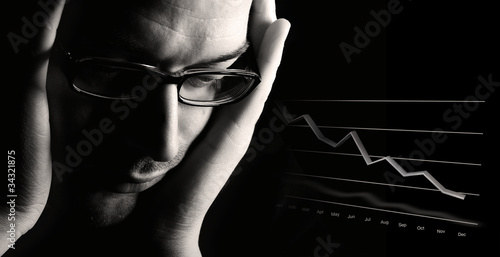 Billede på lærred Poor business outlook