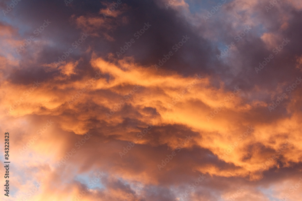 Fototapeta premium Sunset in clouds
