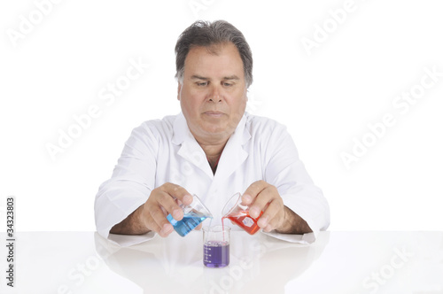 Lab Technician At Work