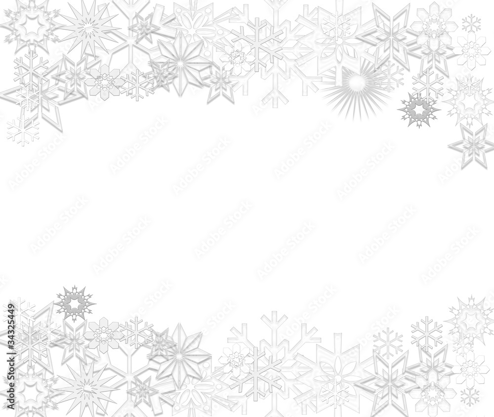 Obraz premium schneeflocken hell grau