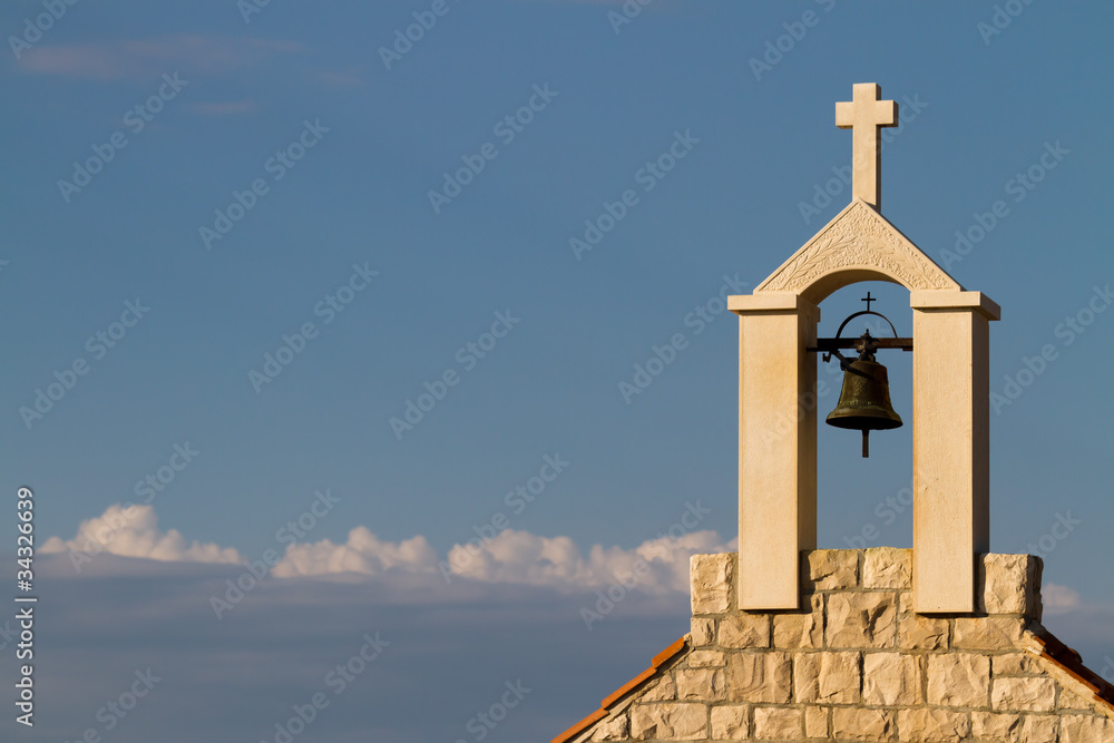 Bell with Christian cross