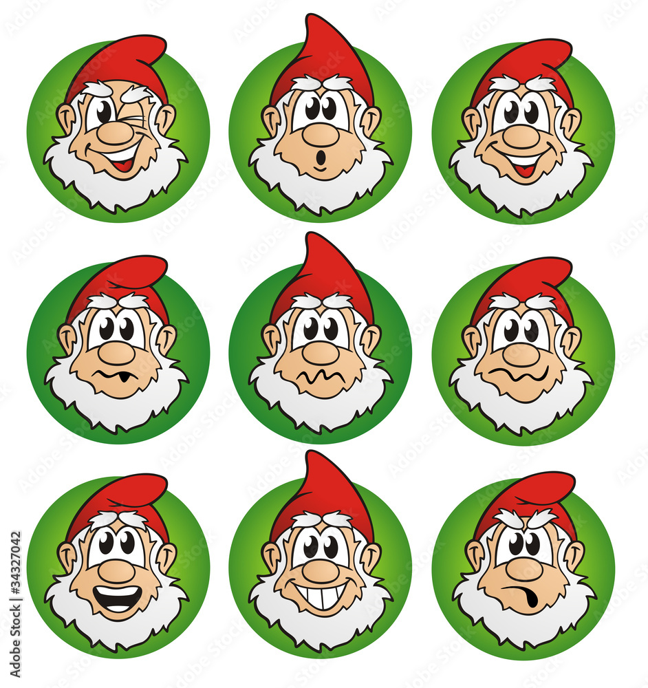 Garden Gnome Emoticons Stock Illustration Adobe Stock