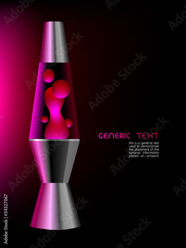 Vector Lava Lamp Design