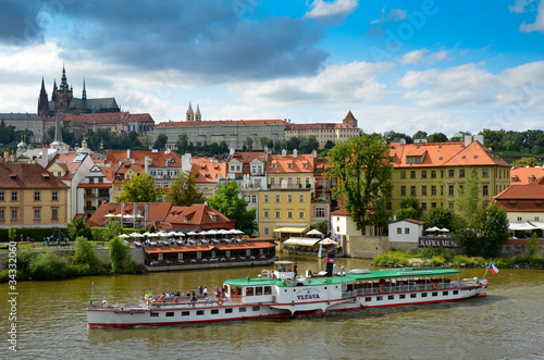 Photography Bateau sur la Vltava à Prague