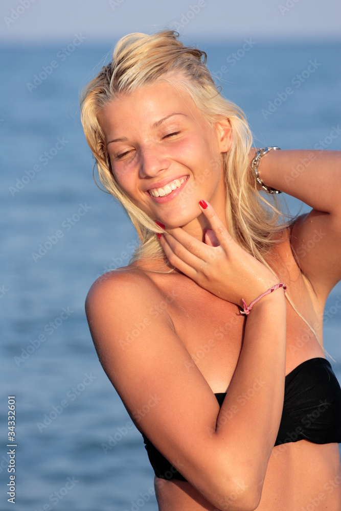 cute girl on the beach cute girl on the beach