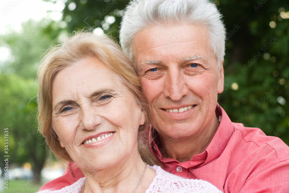 old couple at nature