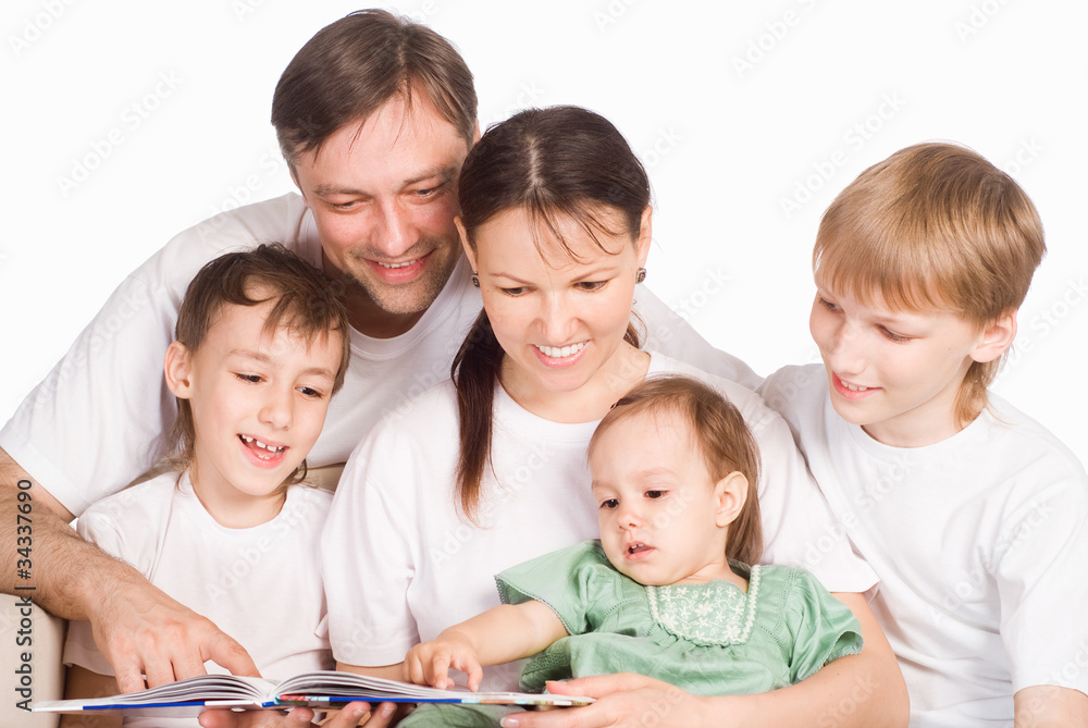 nice family reading