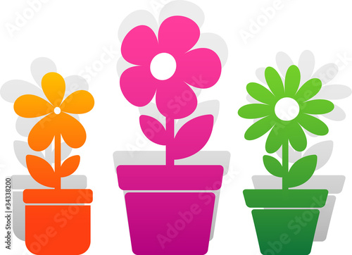 Three vector flower