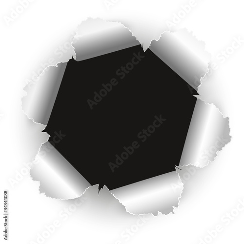Papier, schwarzes Loch, Werbefläche, Designelement