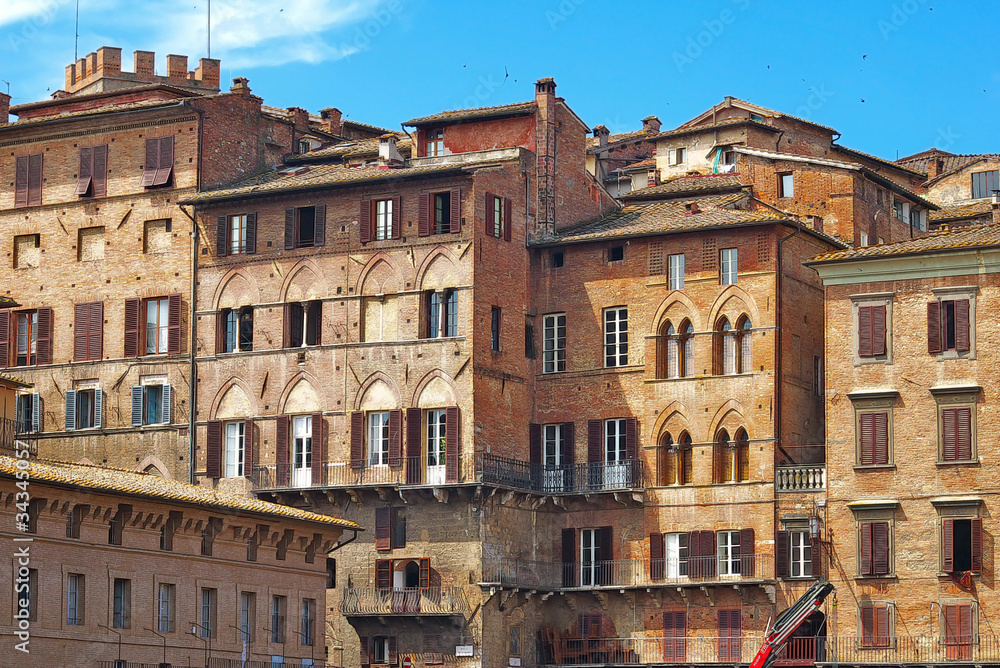 Houses of Siena, Italy