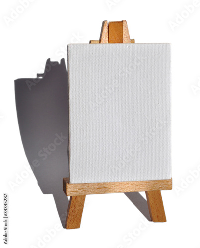 Staffelei mit Leinwand