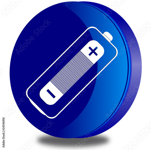 Battery glossy icon