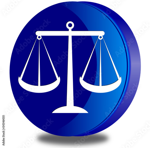 Justice glossy icon